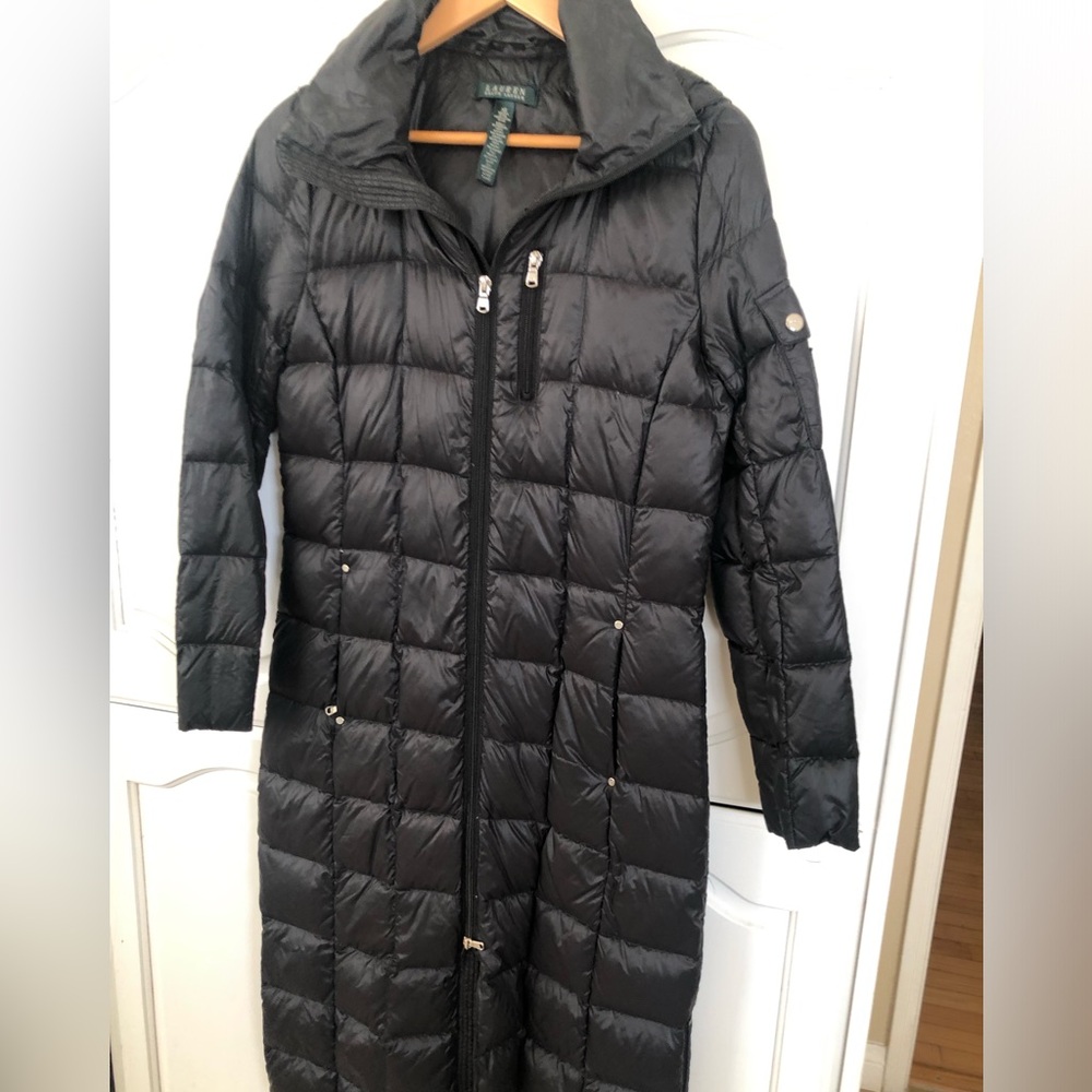 LAUREN by Ralph Lauren Women’s Long Line Puffer Coat 43.5 inches long